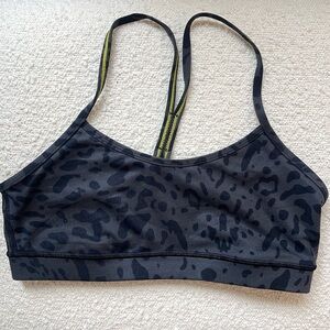 Lululemon leopard sports bra. Size no longer visible. Seems to be size Large
